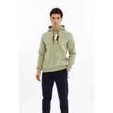 Ar-ma Erkek Kapşonlu Sweatshirt Yazi Baskili Kanguru Cepli Örme Kumaş Regular Fit%70 Pamuk%30 Polyester 30/1 Şardonlu Üç İplik K30254628502 Yeşil-Y2