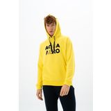 Ar-ma Erkek Kapşonlu Sweatshirt Yazi Baskili Kanguru Cepli Örme Kumaş Regular Fit%90 Pamuk%10 Polyester Diagonal Üç İplik K24254926001 Sarı-S1