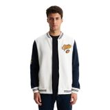 Ar-ma Erkek Kolej Mont Sweatshirt Regular Fit Dik Yaka%70 Pamuk%30 Polyester Pamuklu Baskılı Cepli 3 İplik K28264650401 Ekru-E1