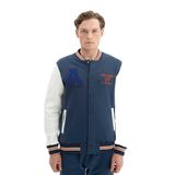 Ar-ma Erkek Mont Yazi Baskili Kolej Yaka Düğme Kapamali Yandan Cepli Örme Kumaş Regular Fit%70 Pamuk%30 Polyester 30/1 Şardonlu Üç İplik K26264650001 İndigo-İ1