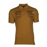 Ar-ma Erkek Polo Yaka Örme Tişört Regular Fit%100 Pamuk Pike Yazı Baskılı Y9TYO7956 Hardal Sarısı-H1