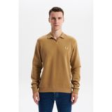 Ar-ma Erkek Polo Yaka Sweatshirt Basic Baskisiz Cepsiz Düğmesiz Örme Kumaş Regular Fit%65 Pamuk%35 Polyester 30/2 Karbon Firçali Selanik K30554698602 Kahverengi-K5