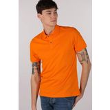 Ar-ma Erkek Polo Yaka Tişört Baskisiz Basic Örme Kumaş Büyük Beden%95 Pamuk%5 Likra 30/1 Tek Toplama Licrali Pike Y22374869601 Turuncu-T1