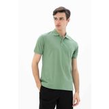 Ar-ma Erkek Polo Yaka Tişört Baskisiz Basic Örme Kumaş Büyük Beden%95 Pamuk%5 Likra 30/1 Tek Toplama Licrali Pike Y25374866801 Yeşil-Y6