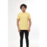 Ar-ma Erkek Polo Yaka Tişört Baskisiz Basic Örme Kumaş Regular Fit%100 Pamuk 30/1 Çift Toplama Penye Pike Y22374350701 Sarı-S1