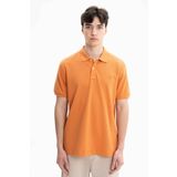 Ar-ma Erkek Polo Yaka Tişört Baskisiz Basic Örme Kumaş Regular Fit%100 Pamuk 30/1 Çift Toplama Penye Pike Y27374352301 Pembe-P4