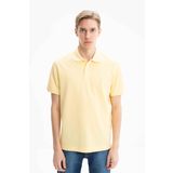 Ar-ma Erkek Polo Yaka Tişört Baskisiz Basic Örme Kumaş Regular Fit%100 Pamuk 30/1 Çift Toplama Penye Pike Y27374352301 Sarı-S1