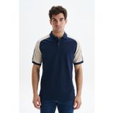 Ar-ma Erkek Polo Yaka Tişört Baskisiz Basic Örme Kumaş Regular Fit%100 Pamuk 30/1 Çift Toplama Penye Pike Y29374354602 Lacivert-L1