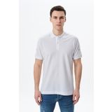 Ar-ma Erkek Polo Yaka Tişört Baskisiz Basic Örme Kumaş Regular Fit%100 Pamuk 30/1 Çift Toplama Penye Pike Y29374355202 Beyaz-B1