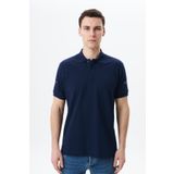 Ar-ma Erkek Polo Yaka Tişört Baskisiz Basic Örme Kumaş Regular Fit%100 Pamuk 30/1 Çift Toplama Penye Pike Y29374355202 Lacivert-L1