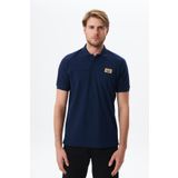 Ar-ma Erkek Polo Yaka Tişört Baskisiz Basic Örme Kumaş Regular Fit%100 Pamuk 30/1 Çift Toplama Penye Pike Y29374355402 Lacivert-L1