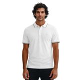 Ar-ma Erkek Polo Yaka Tişört Baskisiz Basic Örme Kumaş Regular Fit%100 Pamuk 30/1 Çift Toplama Penye Pike Y31374356802 Beyaz-B1