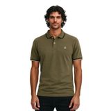 Ar-ma Erkek Polo Yaka Tişört Baskisiz Basic Örme Kumaş Regular Fit%100 Pamuk 30/1 Çift Toplama Penye Pike Y31374356802 Haki-H1