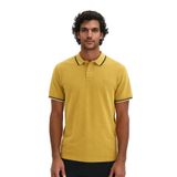 Ar-ma Erkek Polo Yaka Tişört Baskisiz Basic Örme Kumaş Regular Fit%100 Pamuk 30/1 Çift Toplama Penye Pike Y31374356802 Hardal Sarısı-H1