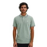 Ar-ma Erkek Polo Yaka Tişört Baskisiz Basic Örme Kumaş Regular Fit%100 Pamuk 30/1 Çift Toplama Penye Pike Y31374356802 Yeşil-Y2