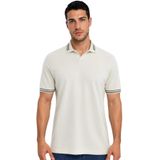 Ar-ma Erkek Polo Yaka Tişört Baskisiz Basic Örme Kumaş Regular Fit%100 Pamuk 30/1 Çift Toplama Penye Pike Y31374356902 Bej-B1