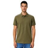 Ar-ma Erkek Polo Yaka Tişört Baskisiz Basic Örme Kumaş Regular Fit%100 Pamuk 30/1 Çift Toplama Penye Pike Y31374357002 Haki-H1