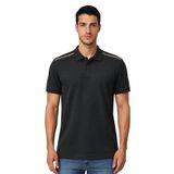 Ar-ma Erkek Polo Yaka Tişört Baskisiz Basic Örme Kumaş Regular Fit%100 Pamuk 30/1 Çift Toplama Penye Pike Y31374357002 Siyah-S1