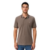 Ar-ma Erkek Polo Yaka Tişört Baskisiz Basic Örme Kumaş Regular Fit%100 Pamuk 30/1 Çift Toplama Penye Pike Y31374357102 Vizon-V1