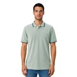Ar-ma Erkek Polo Yaka Tişört Baskisiz Basic Örme Kumaş Regular Fit%100 Pamuk 30/1 Çift Toplama Penye Pike Y31374357102 Yeşil-Y2
