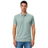 Ar-ma Erkek Polo Yaka Tişört Baskisiz Basic Örme Kumaş Regular Fit%100 Pamuk 30/1 Çift Toplama Penye Pike Y31374357402 Yeşil-Y2