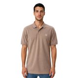 Ar-ma Erkek Polo Yaka Tişört Baskisiz Basic Örme Kumaş Regular Fit%100 Pamuk 30/1 Çift Toplama Penye Pike Y31374358002 Gri-Bej G8