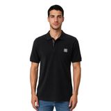 Ar-ma Erkek Polo Yaka Tişört Baskisiz Basic Örme Kumaş Regular Fit%100 Pamuk 30/1 Çift Toplama Penye Pike Y31374358002 Siyah-S1