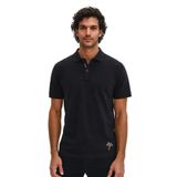 Ar-ma Erkek Polo Yaka Tişört Baskisiz Basic Örme Kumaş Regular Fit%100 Pamuk 30/1 Çift Toplama Penye Pike Y31374358202 Siyah-S1
