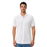 Ar-ma Erkek Polo Yaka Tişört Baskisiz Basic Örme Kumaş Regular Fit%100 Pamuk 30/1 Çift Toplama Penye Pike Y31374358302 Beyaz-B1