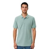 Ar-ma Erkek Polo Yaka Tişört Baskisiz Basic Örme Kumaş Regular Fit%100 Pamuk 30/1 Çift Toplama Penye Pike Y31374358302 Mavi-M24