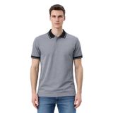 Ar-ma Erkek Polo Yaka Tişört Baskisiz Basic Örme Kumaş Regular Fit%100 Pamuk 30/1 Çift Toplama Penye Pike Y31374358702 Gri-G3