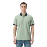 Ar-ma Erkek Polo Yaka Tişört Baskisiz Basic Örme Kumaş Regular Fit%100 Pamuk 30/1 Çift Toplama Penye Pike Y31374358702 Yeşil-Y2