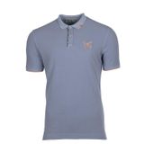 Ar-ma Erkek Polo Yaka Tişört Baskisiz Basic Örme Kumaş Regular Fit%100 Pamuk 30/1 Çift Toplama Penye Pike Y9TYO7332 Mavi-M12
