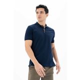 Ar-ma Erkek Polo Yaka Tişört Baskisiz Basic Örme Kumaş Regular Fit%95 Pamuk%5 Likra 30/1 Tek Toplama Licrali Pike Y25374303301 Lacivert-L1
