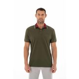Ar-ma Erkek Polo Yaka Tişört Baskisiz Basic Örme Kumaş Regular Fit%95 Pamuk%5 Likra 30/1 Tek Toplama Licrali Pike Y25374305701 Haki-H1