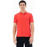 Ar-ma Erkek Polo Yaka Tişört Baskisiz Basic Regular Fit Tek Toplama Licrali Pike Y25374302501 - Pembe-PN101