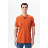 Ar-ma Erkek Polo Yaka Tişört Baskisiz Basic Sol Göğüs Cepli Örme Kumaş Regular Fit%100 Pamuk 30/1 Çift Toplama Penye Pike Y29374355502 Pembe-P4