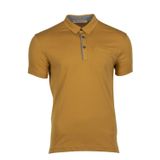 Ar-ma Erkek Polo Yaka Tişört Baskisiz Basic Sol Göğüs Cepli Örme Kumaş Regular Fit%100 Pamuk 30/1 Penye Süprem Y9TYO7614 Hardal Sarısı-H1