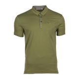 Ar-ma Erkek Polo Yaka Tişört Baskisiz Basic Sol Göğüs Cepli Örme Kumaş Regular Fit%100 Pamuk 30/1 Penye Süprem Y9TYO7614 Yeşil-Y3