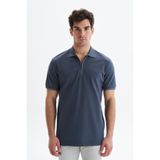 Ar-ma Erkek Polo Yaka Tişört Baskisiz Basic Yaka Fermuarli Örme Kumaş Regular Fit%100 Pamuk 30/1 Çift Toplama Penye Pike Y29374354002 Gri-G3