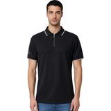 Ar-ma Erkek Polo Yaka Tişört Baskisiz Basic Yaka Fermuarli Örme Kumaş Regular Fit%100 Pamuk 30/1 Çift Toplama Penye Pike Y31374356502 Vizon-V1