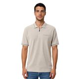 Ar-ma Erkek Polo Yaka Tişört Baskisiz Basic Yaka Fermuarli Örme Kumaş Regular Fit%100 Pamuk 30/1 Çift Toplama Penye Pike Y31374357202 Bej-B1