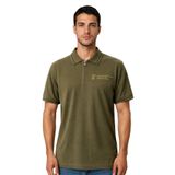 Ar-ma Erkek Polo Yaka Tişört Baskisiz Basic Yaka Fermuarli Örme Kumaş Regular Fit%100 Pamuk 30/1 Çift Toplama Penye Pike Y31374357202 Haki-H1