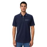 Ar-ma Erkek Polo Yaka Tişört Baskisiz Basic Yaka Fermuarli Örme Kumaş Regular Fit%100 Pamuk 30/1 Çift Toplama Penye Pike Y31374357202 Lacivert-L1