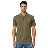Ar-ma Erkek Polo Yaka Tişört Baskisiz Basic Yaka Fermuarli Örme Kumaş Regular Fit%100 Pamuk 30/1 Çift Toplama Penye Pike Y31374358502 Haki-H1