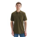 Ar-ma Erkek Polo Yaka Tişört Regular Fit%100 Pamuk Pike Basic Baskısız Y29374354502 Haki-H1
