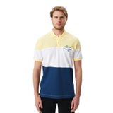 Ar-ma Erkek Polo Yaka Tişört Regular Fit%100 Pamuk Pike Yazı Baskılı Y29374355302 Sarı-S1