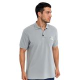 Ar-ma Erkek Polo Yaka Tişört Resim Baskili Örme Kumaş Büyük Beden%100 Pamuk 30/1 Çift Toplama Penye Pike K30374871002 Gri-G2