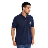 Ar-ma Erkek Polo Yaka Tişört Resim Baskili Örme Kumaş Büyük Beden%100 Pamuk 30/1 Çift Toplama Penye Pike K30374871002 Lacivert-L1
