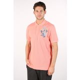 Ar-ma Erkek Polo Yaka Tişört Resim Baskili Örme Kumaş Regular Fit%100 Pamuk 30/1 Çift Toplama Penye Pike Y22374350301 Pembe-P1